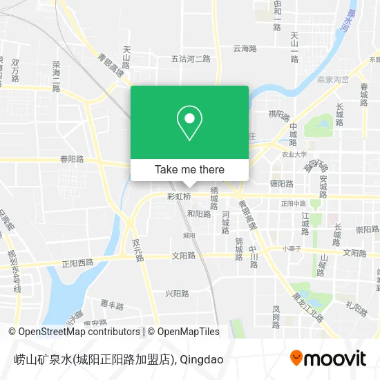 崂山矿泉水(城阳正阳路加盟店) map