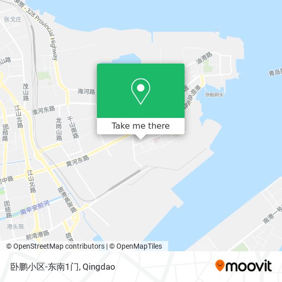 卧鹏小区-东南1门 map