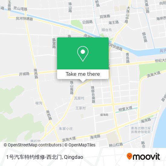 1号汽车特约维修-西北门 map