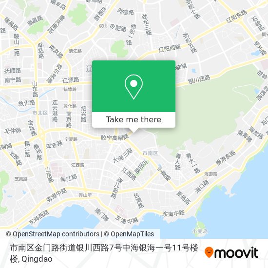 市南区金门路街道银川西路7号中海银海一号11号楼楼 map