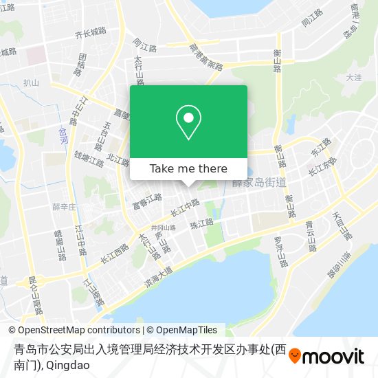 青岛市公安局出入境管理局经济技术开发区办事处(西南门) map