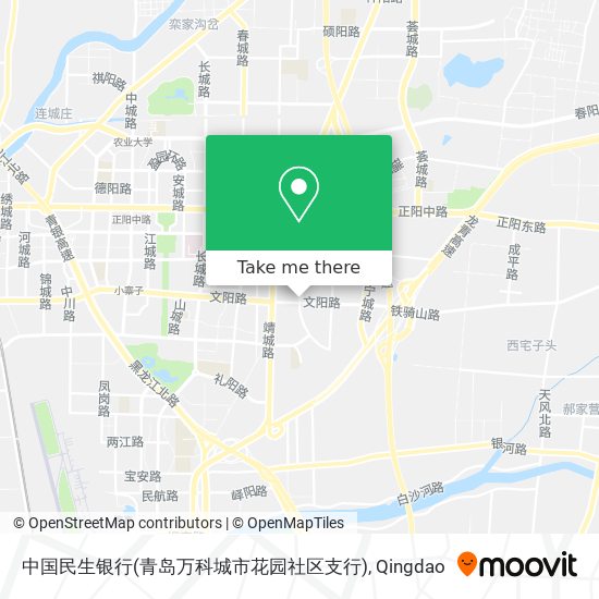 中国民生银行(青岛万科城市花园社区支行) map