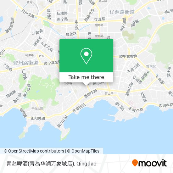 青岛啤酒(青岛华润万象城店) map