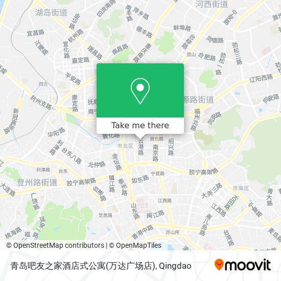 青岛吧友之家酒店式公寓(万达广场店) map