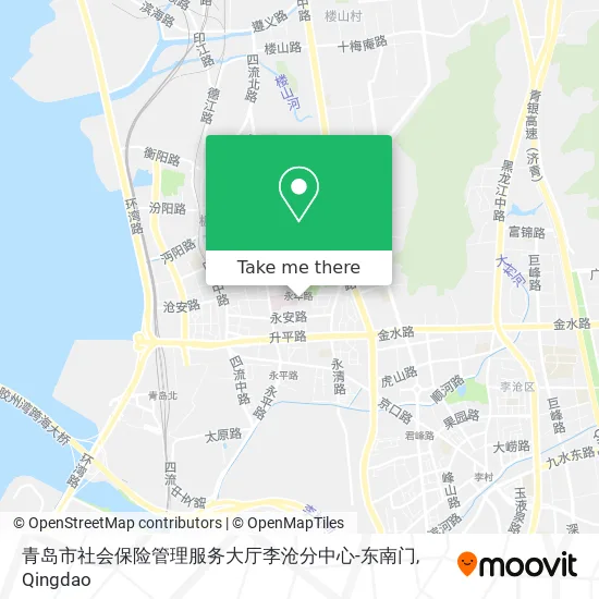 青岛市社会保险管理服务大厅李沧分中心-东南门 map
