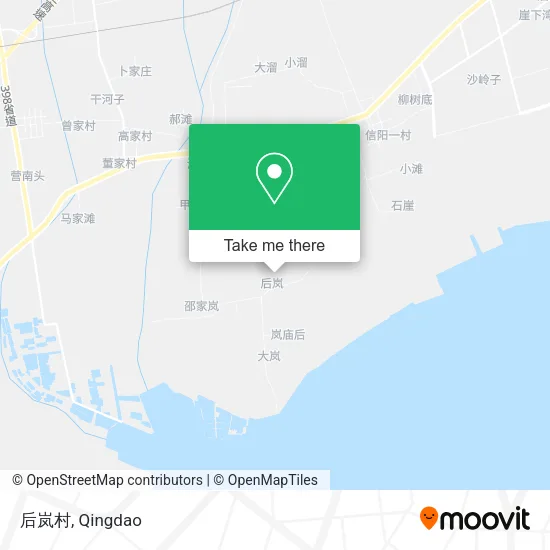 后岚村 map