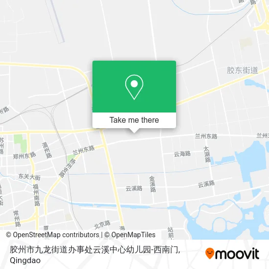 胶州市九龙街道办事处云溪中心幼儿园-西南门 map