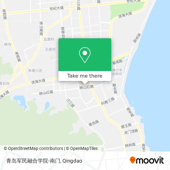 青岛军民融合学院-南门 map