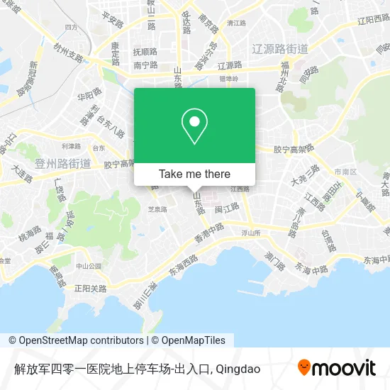 解放军四零一医院地上停车场-出入口 map