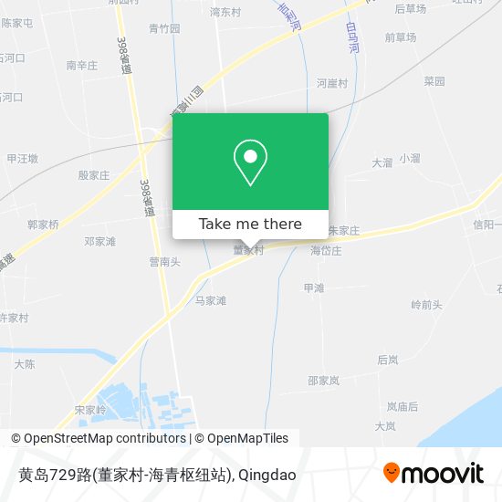 黄岛729路(董家村-海青枢纽站) map