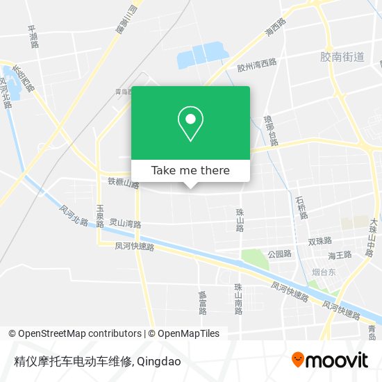 精仪摩托车电动车维修 map