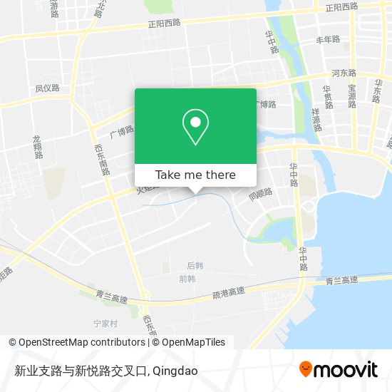 新业支路与新悦路交叉口 map