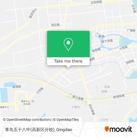 青岛五十八中(高新区分校) map