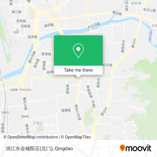 润江水会城阳店(北门) map