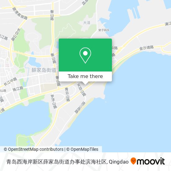 青岛西海岸新区薛家岛街道办事处滨海社区 map