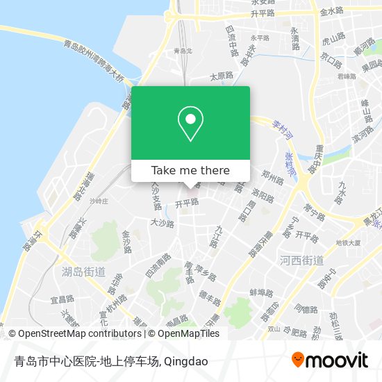 青岛市中心医院-地上停车场 map