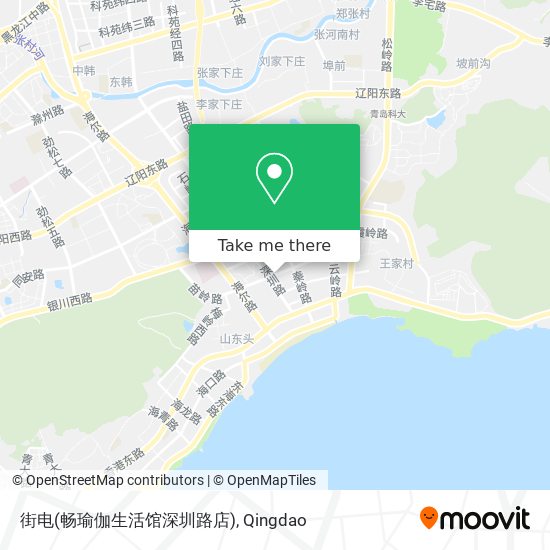 街电(畅瑜伽生活馆深圳路店) map