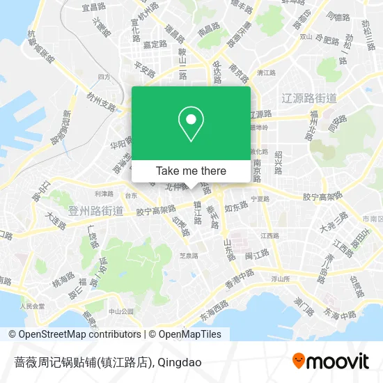 蔷薇周记锅贴铺(镇江路店) map