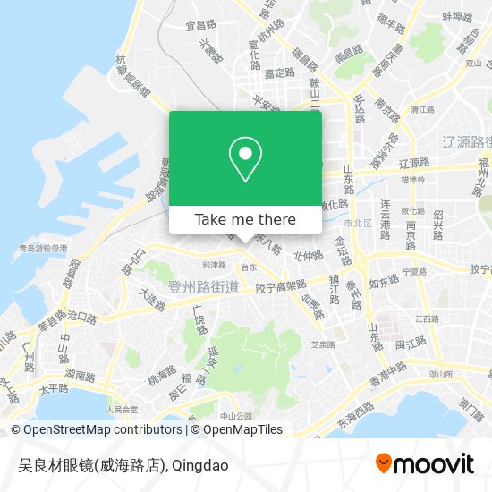 吴良材眼镜(威海路店) map