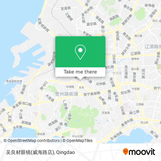 吴良材眼镜(威海路店) map
