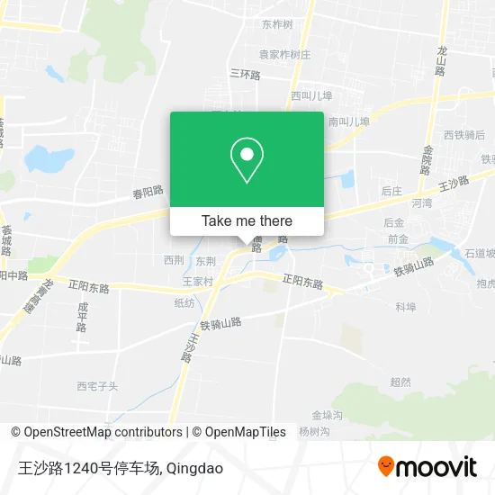 王沙路1240号停车场 map