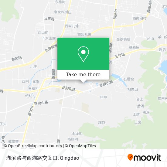 湖滨路与西湖路交叉口 map