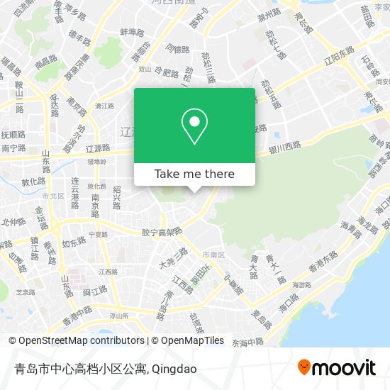 青岛市中心高档小区公寓 map