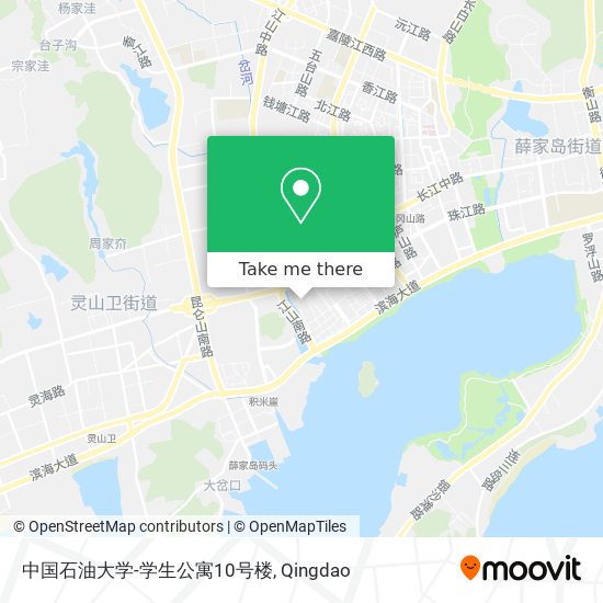 中国石油大学-学生公寓10号楼 map