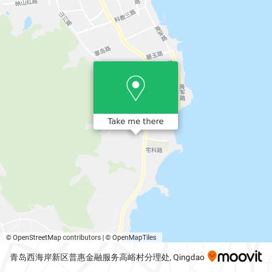 青岛西海岸新区普惠金融服务高峪村分理处 map
