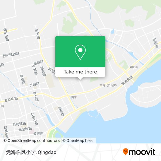 凭海临风小学 map