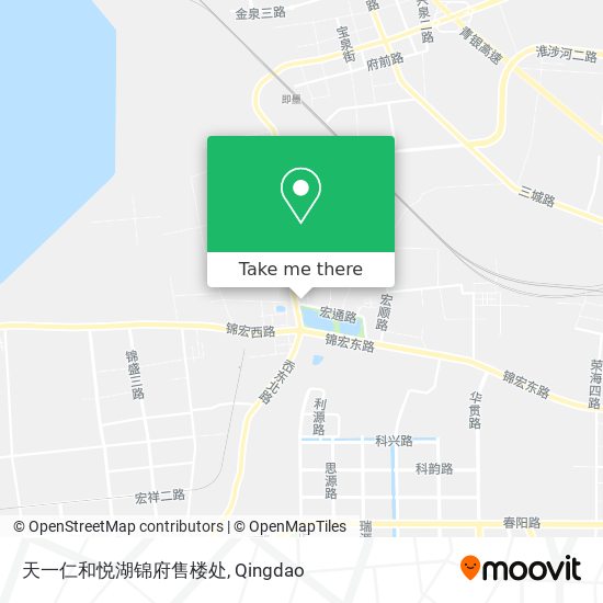 天一仁和悦湖锦府售楼处 map