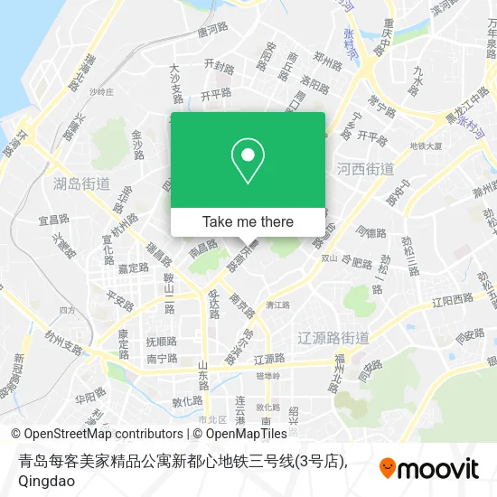 青岛每客美家精品公寓新都心地铁三号线(3号店) map