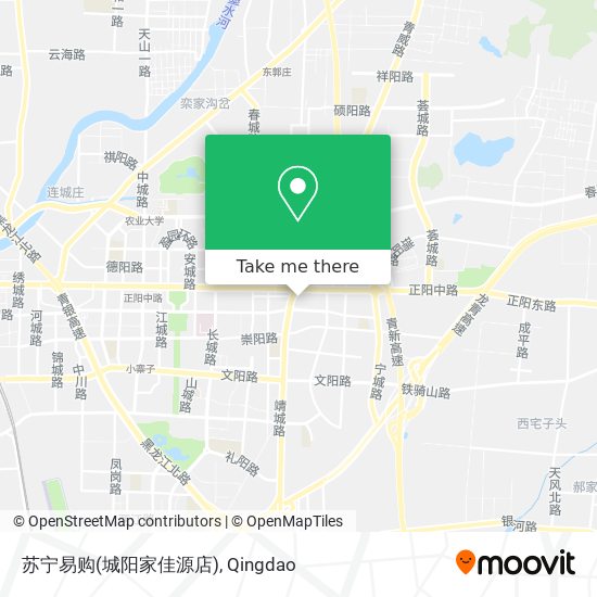 苏宁易购(城阳家佳源店) map