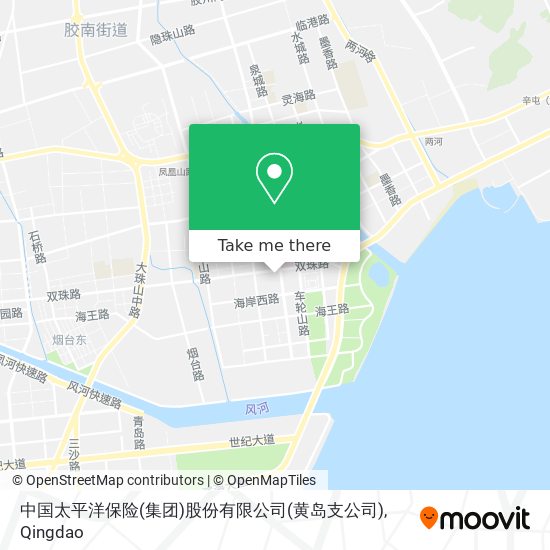 中国太平洋保险(集团)股份有限公司(黄岛支公司) map