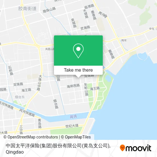 中国太平洋保险(集团)股份有限公司(黄岛支公司) map
