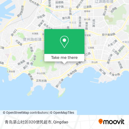 青岛湛山社区020便民超市 map