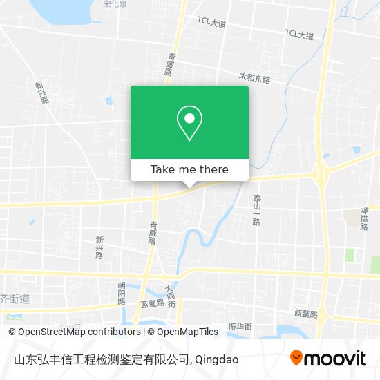山东弘丰信工程检测鉴定有限公司 map
