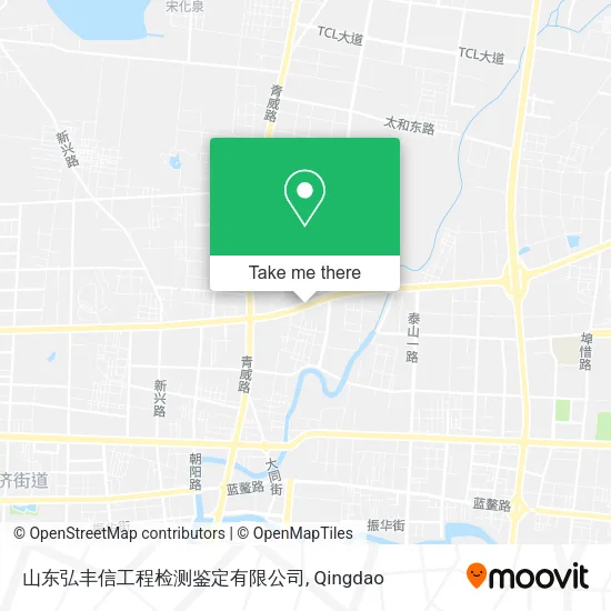 山东弘丰信工程检测鉴定有限公司 map