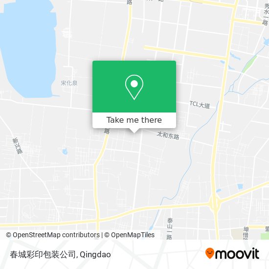 春城彩印包装公司 map