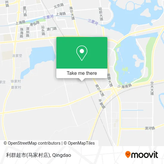 利群超市(马家村店) map