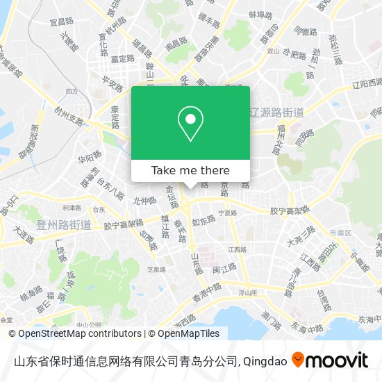 山东省保时通信息网络有限公司青岛分公司 map