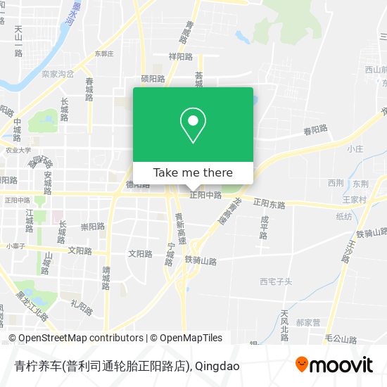 青柠养车(普利司通轮胎正阳路店) map