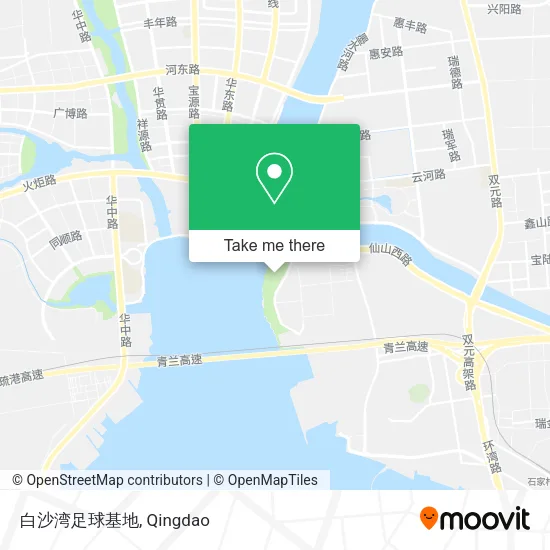 白沙湾足球基地 map