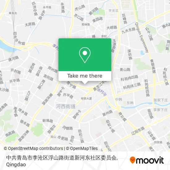 中共青岛市李沧区浮山路街道新河东社区委员会 map
