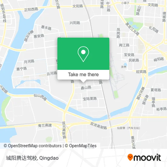 城阳腾达驾校 map