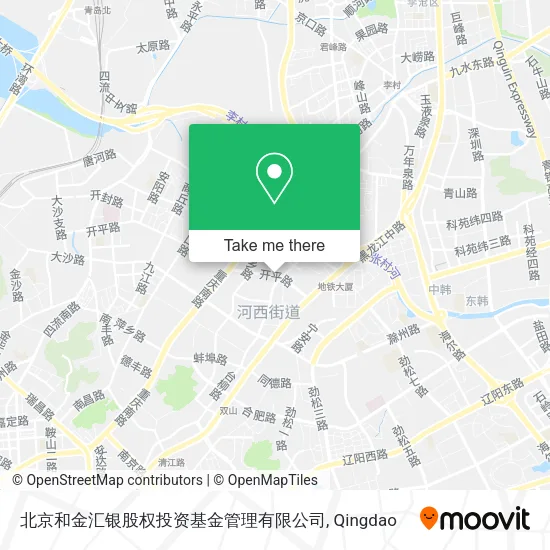 北京和金汇银股权投资基金管理有限公司 map