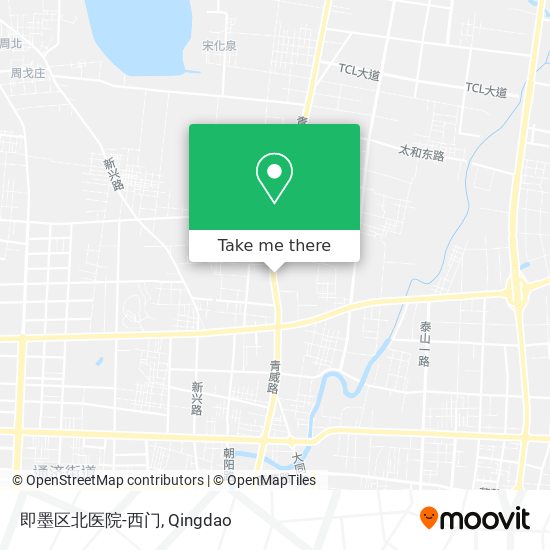 即墨区北医院-西门 map