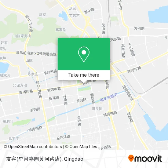 友客(星河嘉园黄河路店) map