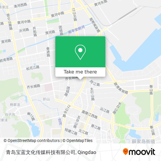 青岛宝蓝文化传媒科技有限公司 map