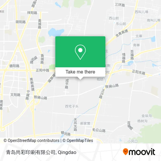 青岛尚彩印刷有限公司 map
